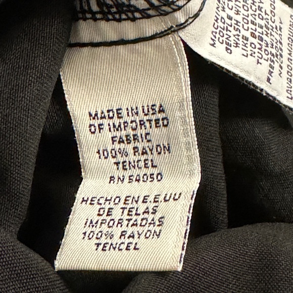 Jones New York short sleeve black button up maxi dress - Picture 7 of 7